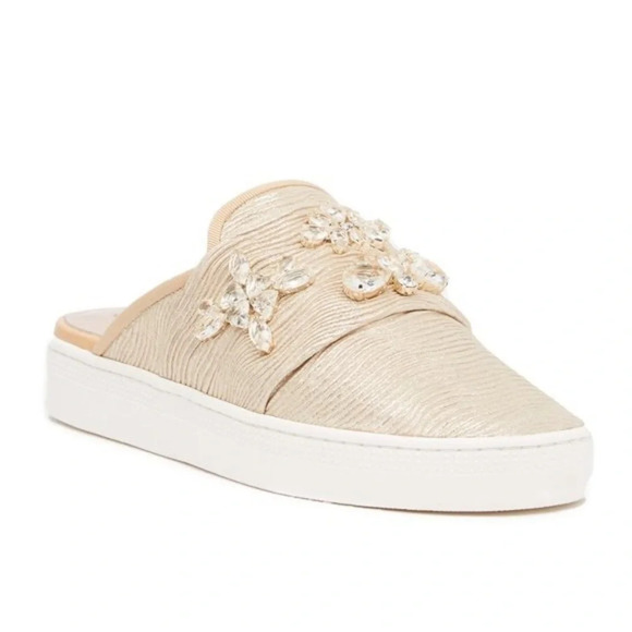 Badgley Mischka Seline  Embellished Slip On Sneakers Mule - Picture 6 of 6